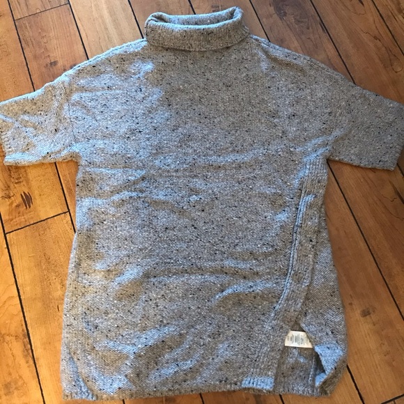 roots mock-neck short sleeve sweater - Picture 1 of 5